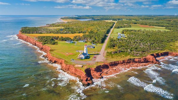 prince edward island from an aerial view