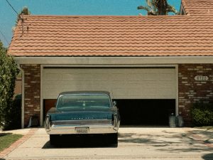 vehicle taking up space on driveway